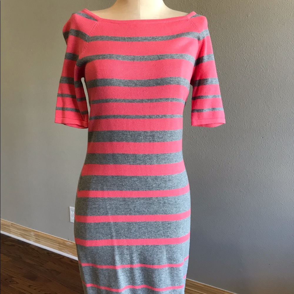 NWT trina Trina Turk striped sweater dress